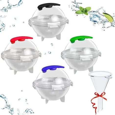 Moules à glaçonsMoule à glaçons sphériques, plastique sans BPA, fonte lente, 8 cm (1/5)
