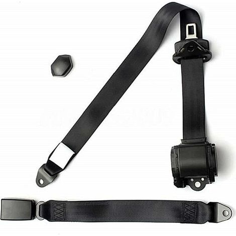 Ceinture de sécurité de voiture, réglable universel 3 points Ceinture de sécurité de voiture, Seat automatique télescopique pour voiture Ceinture de voitures Accessoires Voyage Véhicule (1/3)