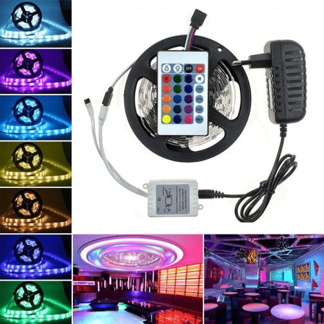 Bande lumineuse RGB autocollante - Bande LED avec télécommande (1/4)