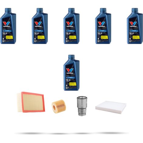 Kit tagliando 4 FILTRI e 6L OLIO compatibile con Toyota Corolla IX Verso 2.2 D-Cat 130kw Dal 2005 (1/5)