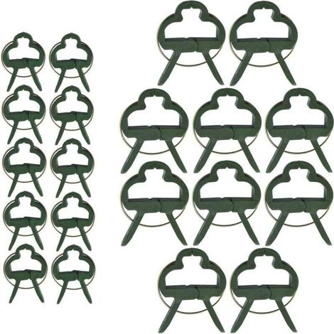 40 Pièces Clips pour Plantes grimpantes, Clips pour Tomates, Clips pour Plantes, Clips pour Attache Tomate (2 Tailles)