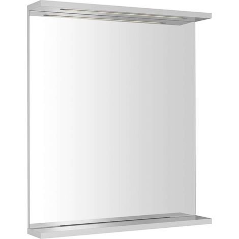 Aqualine Korin - Espejo con iluminación LED, 60x70 cm, blanco KO390S (1/3)