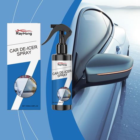 Car snow removal spray, a quick defrosting, snow removal, and ice melting spray for car windshields and windows -- 100ml
