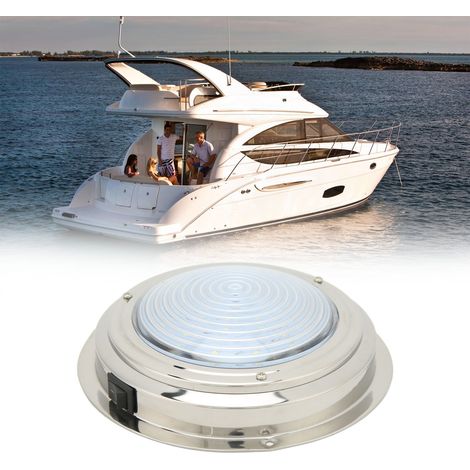Lampe de courtoisie LED 12 V en acier inoxydable 316 de 16,5 cm (IH-CL-JA171), pour cabine de bateau, camping-car, etc. Lumière blanche (1/5)
