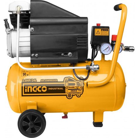 Compressore Ad Aria Compressa 24 Lt 1 Kw Per Utensili Pneumatici 8 Bar Max INGCO (1/4)