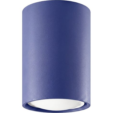 Plafoniere Lagos oltremare 6x10x6cm Acciaio Sollux (1/5)