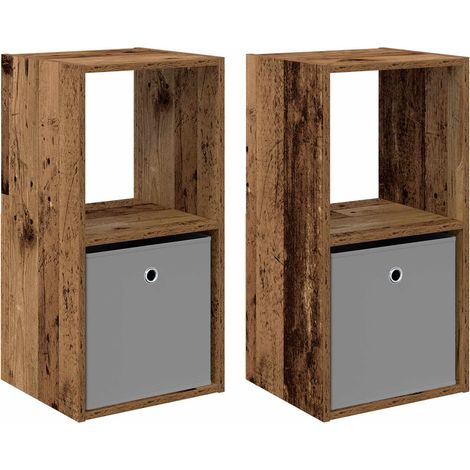 Maison Exclusive - Nachttisch 2 pcs Altholz 35 x 32 x 68,5 cm Hol