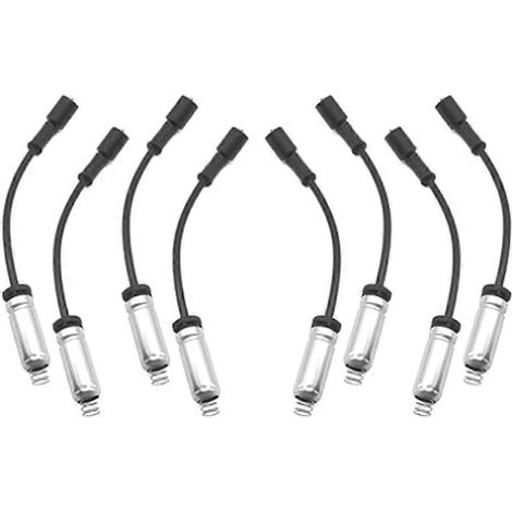 Lot de 8 câbles d'allumage pour bougies d'allumage 19431551 pour Chevrolet Silverado, Hummer, Cadillac