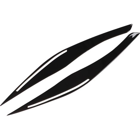 paire d'autocollants de paupières de phares noir piano pour BMW Série 3 E90 (2009-2012) (1/5)