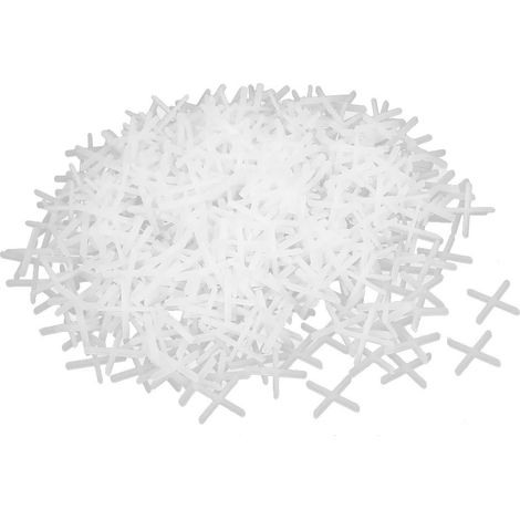 1000stk Baguette Boden Fliesen Kunststoff Kreuz Distanzscheibe 1,5 mm weiße Farbe DE (1/2)