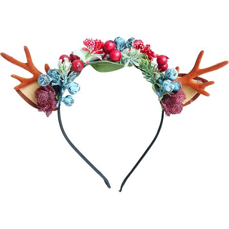 Serre-tête à bois de renne pour Noël, pinces à cheveux, bandeau pour fille, accessoire mignon pour les cheveux