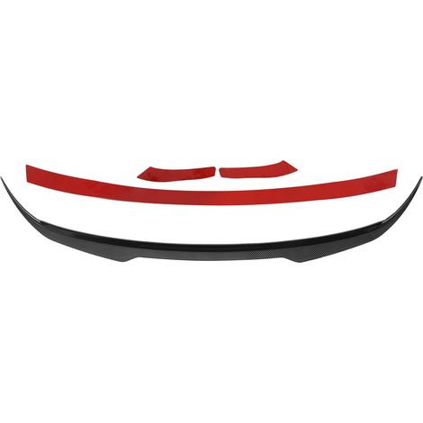 Maxton Style V2 Heckdiffusor aus Kohlefaser für Dachspoilerverlängerungen am VW Golf MK8 (ab 2021), Oberfläche in Kohlefaseroptik (1/5)
