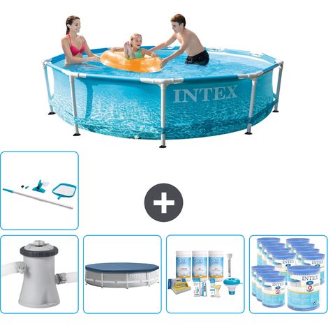 Intex Piscina con struttura Rotonda - 305x76 cm - 8-pezzi SCB21 (1/5)