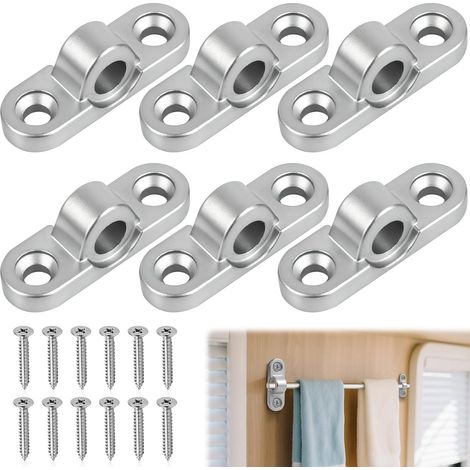 6 Œillet, Acier Inoxydable, Fixation Murale, Auvent, Caravane, Camping (1/5)