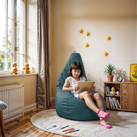 Pouf Poire Similicuir Indoor Glacier Happers XL Glacier