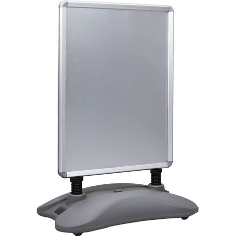 vidaXL Piedistallo per Poster A1 Base ad Acqua Grigio Lega Alluminio
