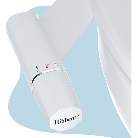 Bidet à eau froide ultra-mince, accessoire pour toilettes avec double buse non électrique, pression réglable, facile à installer et à utiliser (1/5)