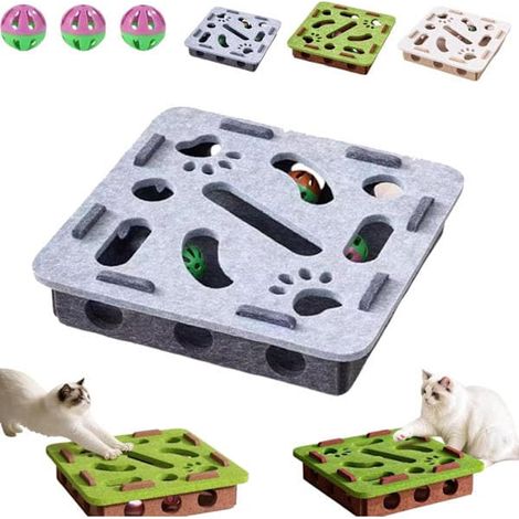 Jouet d'éveil pour chat - Jouet interactif pour chat avec labyrinthe et surface à griffer Camel Camel (1/5)