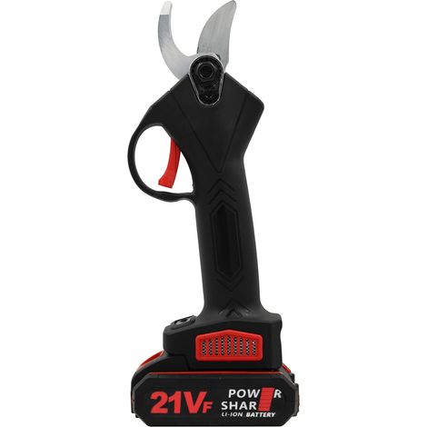 Élagueuse Électrique Sans Fil 21V Portable, Coupe-Branches à Batterie 1200mAh Rechargeable et Chargeur, Sécateur de Jardin pour Arbres, Taille 30mm, avec Étui de Transport
