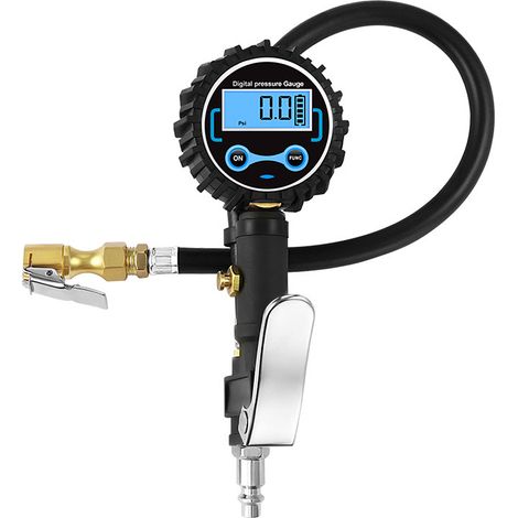 Manomètre de gonflage portable pour pneus de voiture avec embout TPMS (1/5)