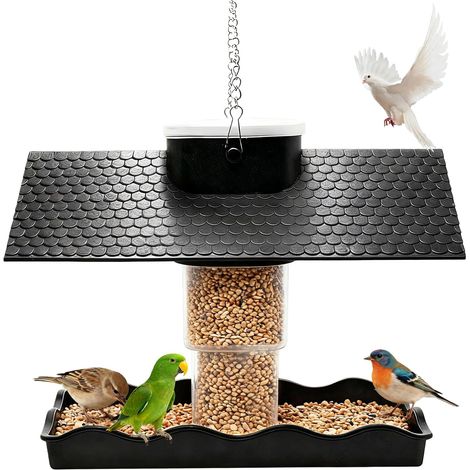 CCYKXA Hängendes Vogelfutterhaus, faltbar, wetterfest, zuverlässig für Vögel, ideal für Wildvögel, Buffet, Garten, Balkon, Terrasse