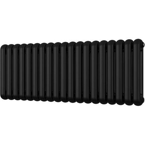 Sherwood - Black Round Top Column Radiator H500mm x W1340mm 2 Column (1/3)