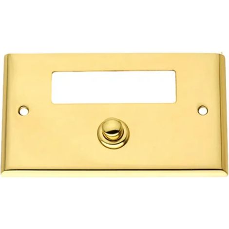 pulsante campanello 230v ingresso casa portanome ottone oro lucido suoneria cottali 230v (1/3)