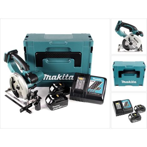 Makita DSS 501 RMJ Sega circolare a batteria 18V 136 mm in valigetta Makpac + 2x Batterie 4,0 Ah + Caricabatterie (1/5)
