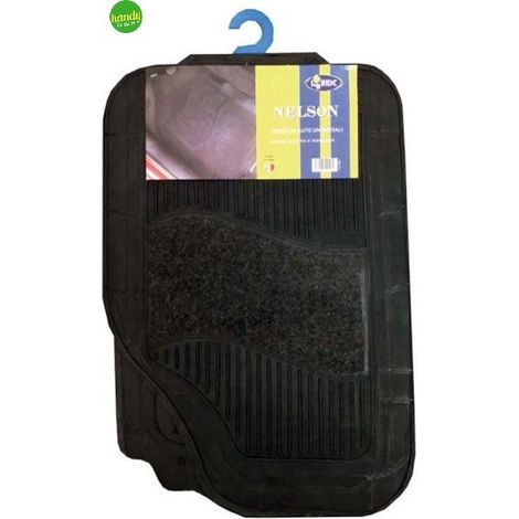 Tappetini da auto lubex gomma/moquette pz.4