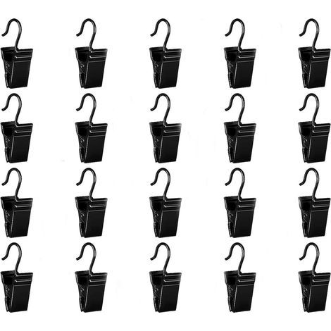 CCYKXA 20 Stainless Steel Curtain Clips with Hooks,Metal Curtain Clips with Hooks Clip Rings,Curtain Clips,Curtain Clips,Small Metal Curtain Clips with Hooks,for Curtain,Photo ect