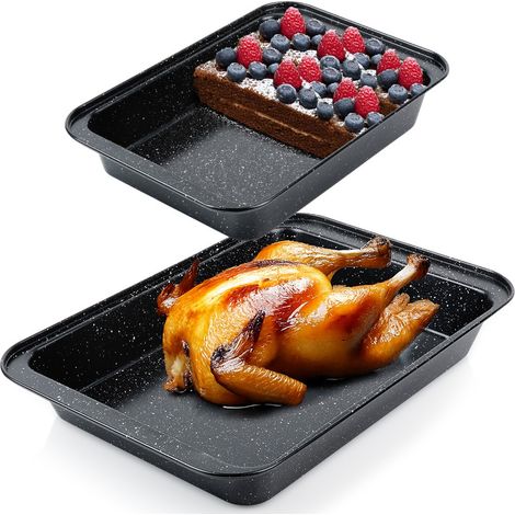 Teglia da forno in granito 28x19 / 37,5x25,5 cm 2 pezzi. (1/5)