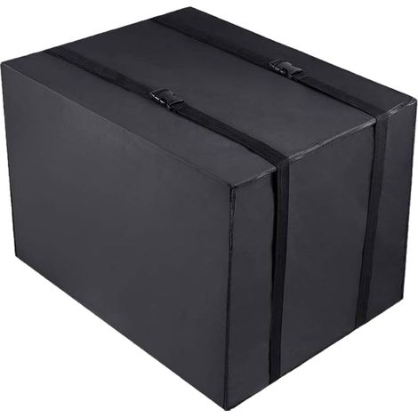 Housse pour climatiseur de fenêtre, étanche et isolante thermique, noire - 53 cm x 40 cm x 40 cm (1/5)