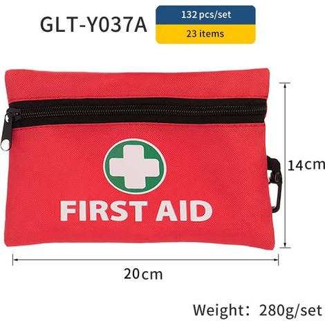 23 tipi di 132 kit di pronto soccorso per alpinismo e campeggio, kit di salvataggio di emergenza per viaggi all'aperto e kit di emergenza per auto (1/5)