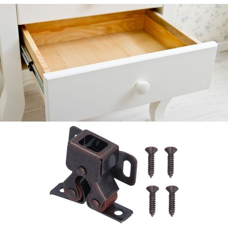 30 Sets/Verkauf von magnetischen Rückprall-Schranktürgriffen, automatische federbelastete magnetische Türkontaktdämpfer (1/5)