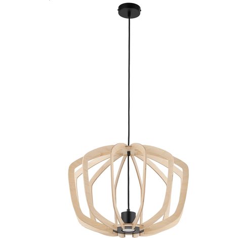 Suspension scandinave Summer Ø50 bois clair GU10 Sigma (1/2)