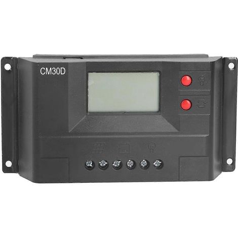 Solar-Laderegler 12V 24V PWM Automatischer Parametereinstellbares LCD-Display für Solarpanel und Batterie Intelligenter Regler