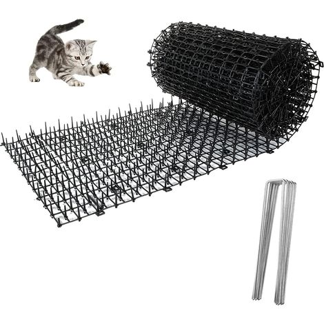 200 x 28 cm Spike-Anti-Katzen-Abwehr-Anti-Hunde-Matte mit Dorn, Outdoor-Barriere, leistungsstarke Katzen-Abwehrmatte