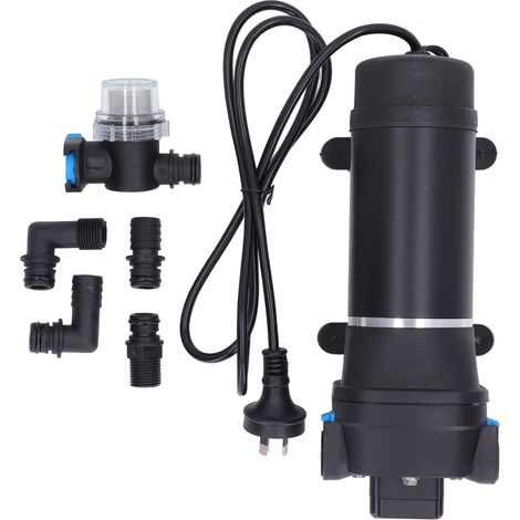 Pompe à eau auto-amorçante avec filtre, protection antisurchauffe et surpression, stable pour bateau et agriculture, prise AU 230V (1/5)