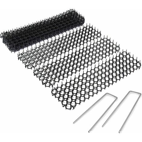 Green Mobility-10 pieces 1347 cm tapis antipoignardage, tapis anticoup de couteau, fournitures de protection des oiseaux de jardin, ave10 clous en forme de U (1/5)