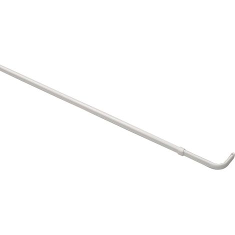 Tringle à rideau simple monobloc de 48 à 84 pouces, épaissie et renforcée par un diamètre supplémentaire, pouvant supporter des rideaux occultants lourds. (1/5)