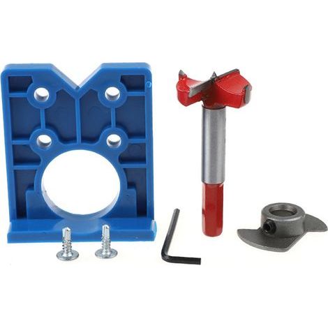 35mm hinge template kit, drill bit, hole locator, cabinet door opener (1/5)