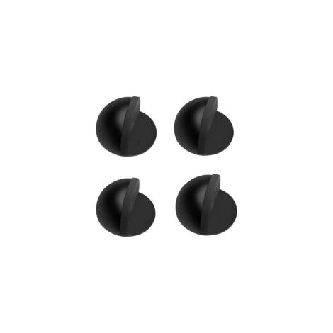 Butée de porte, butée de porte en acier inoxydable, lot de 4 butées de porte avec amortisseurs et pieds en caoutchouc, Block P - Crezuo (1/4)
