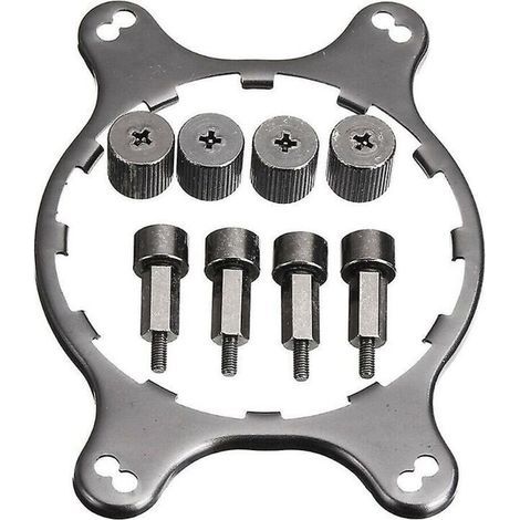 Support de Ventilateur Processeur Métal Remplacement Radiateur Plaque Arrière Compatible AM4 (1/4)