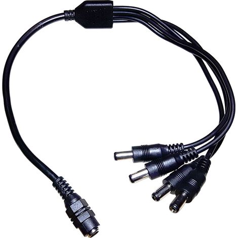 Cavo sdoppiatore splitter 1 ingresso femmina 4 ingressi maschio telecamere (1/2)