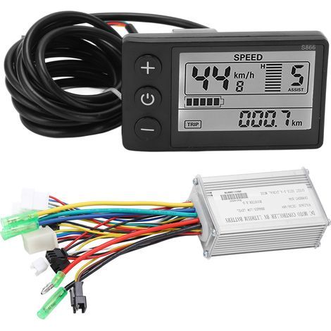 Contrôleur Moteur Sans Balais 36V/48V 250W/350W pour Vélo Électrique avec Écran LCD866 - Kit Complet