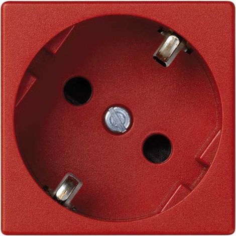Base schuko embornamiento rápido protección rojo SIMON K11/6