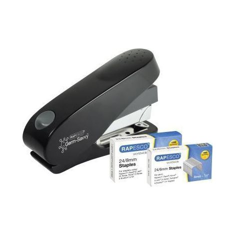 RAPESCO Heftgerät ECO Luna 1466 50Blatt schwarz +Heftklammern (1/5)