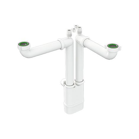 SIFONE SALVASPAZIO PER LAVELLI CUCINA GALILEO 2- 11/2 x Diam. 40 mm- BONOM- pezzi 1