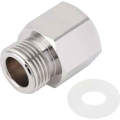 TR21-4 auf W21.8 Silberner Aluminium-Adapter für Überdruckventil zum Nachfüllen von Aquarienzylindern (1/5)