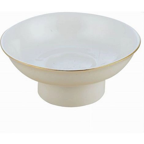 Trade Shop - Soporte De Jabón Del Platillo De Repuesto Para Conexiones De Pared De Cerámica Estándar 59340 - (1/2)
